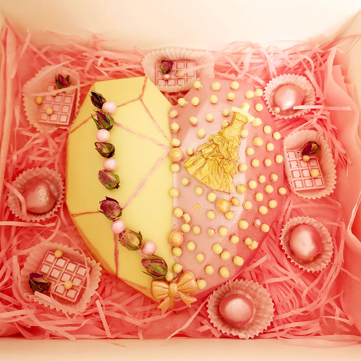 Schokoherzen zum Zerbrechen